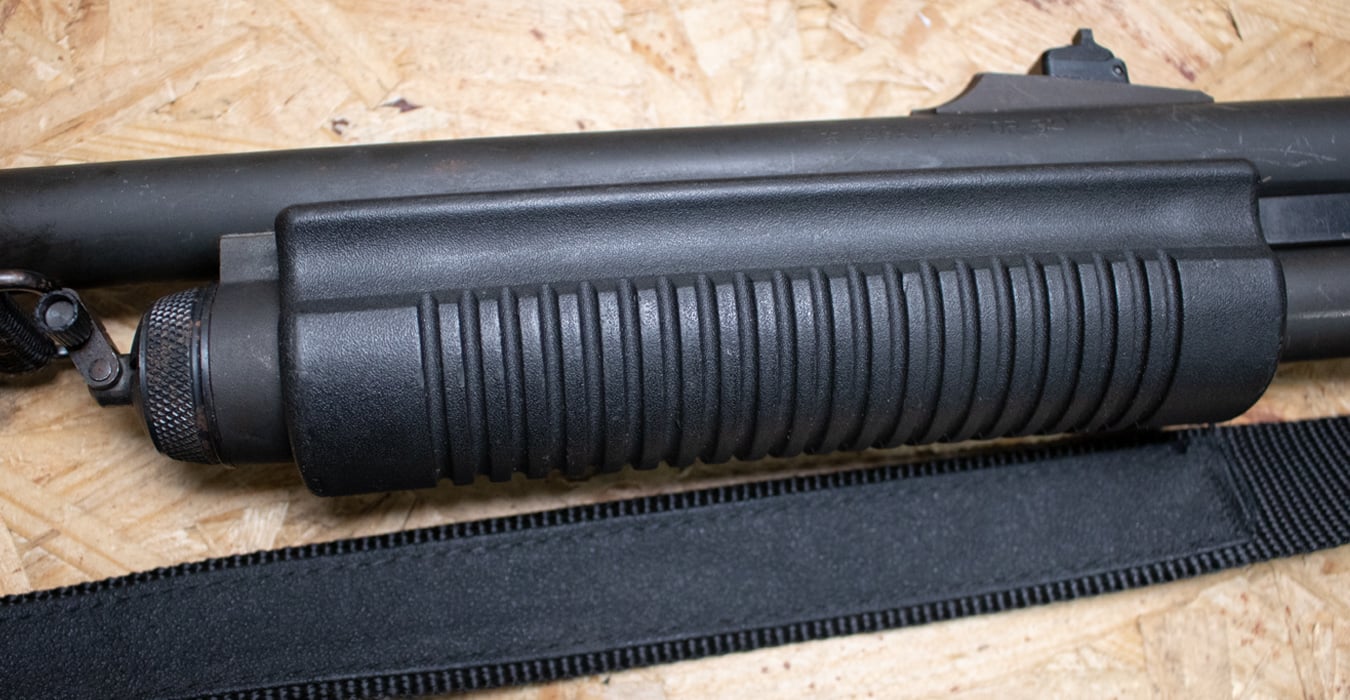 REMINGTON 870 Police Magnum 12 Gauge Police Trade-In Shotguns with Tactical Stock, Rifle Sights